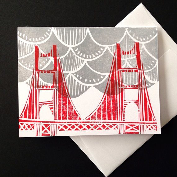 Golden Gate Fog Card